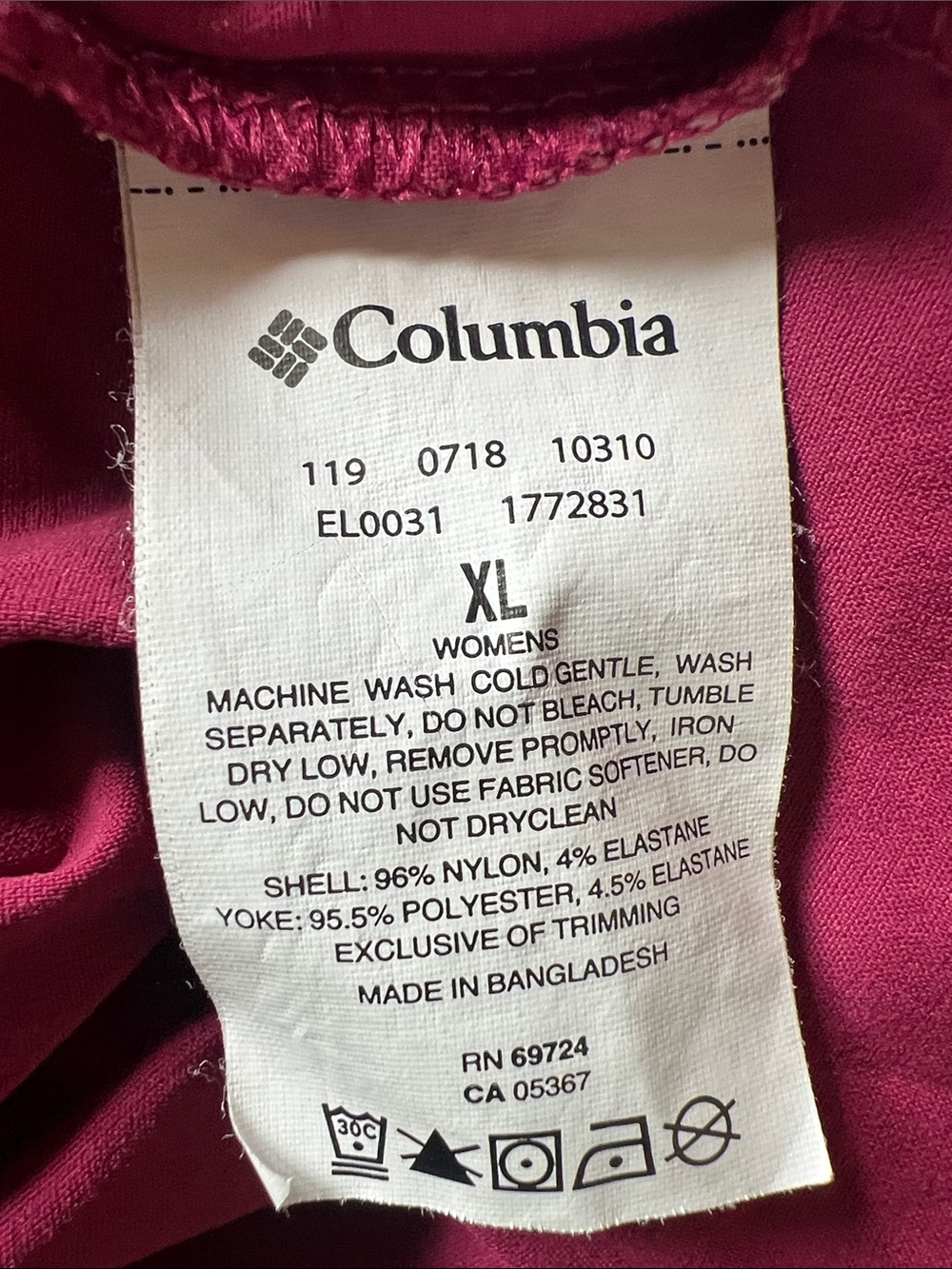 Columbia Raspberry Short-Sleeve Drawstring Waist Dress - Picture 7 of 7